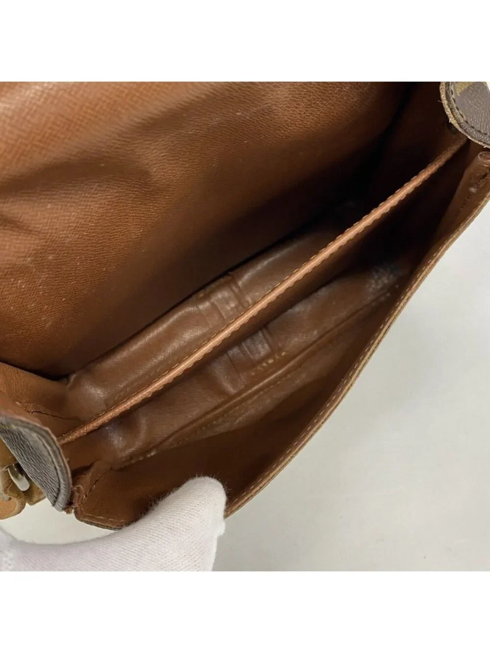 Louis Vuitton Shoulder Bag Monogram Cartouchiere MM Brown